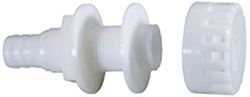 Picture of Attwood Marine 3886-3 3/4" Acetal Thru-Hull Fitting with Strainer White