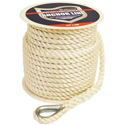 Picture of Attwood Marine 11709-1 Anchor Line 1/2 Inch x 100 Feet White