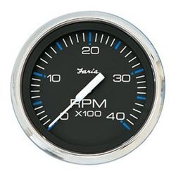 Picture of Faria Instruments 33742 Chesapeake Black 4" Tachometer 4000 RPM Diesel