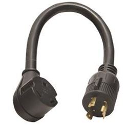 Picture of Valterra A10G30330VP Generator Adapter Cord 30 Amp 3-Prong Twist Lock 12 Inch