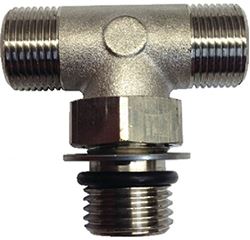 Picture of Uflex 71955T UFLEX BOSS STYLE T-FITTING NICKEL F/ DUAL HELM INSTALL