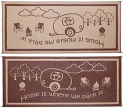 Picture of Ming's Mark RH8187 RV Home Mat 8' x 18' Brown/Beige