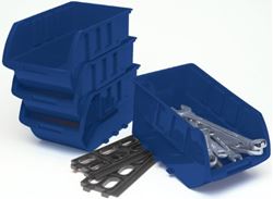 Picture of Performance Tool W5196 4-Piece Stackable Storage Bins 9.25 x 6 x 5 Inch