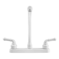 Picture of Dura Faucet DFPK210CWT Classical Hi-Rise RV Kitchen Faucet White