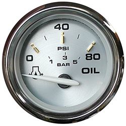 Picture of Faria Instruments 19002 FARIA KRONOS 2" OIL PRESSURE GAUGE 80PSI