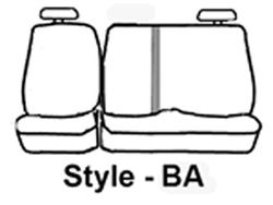 Picture of Covercraft SS8430PCGY Polycotton SeatSaver Custom Seat Cover Second Row Grey
