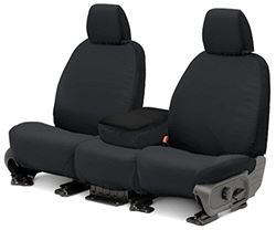 Picture of Covercraft SS2503PCCH Polycotton SeatSaver Custom Front Row Seat Covers Charcoal