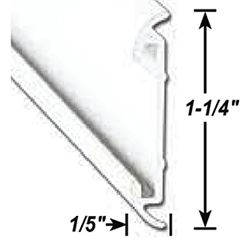 Picture of AP 0215460116 RV Aluminum Flat Trim Molding Insert Polar White 16 Ft