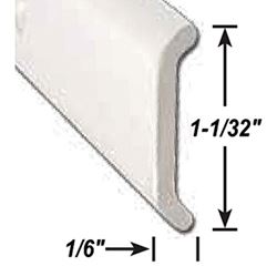 Picture of AP 021872018 RV Aluminum Flat Trim Molding Polar White 8 Foot 5-Pack