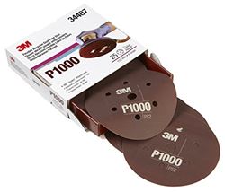 Picture of 3M 34407 Hookit Flexible Abrasive Disc 6" P1000 Grit Dust-Free