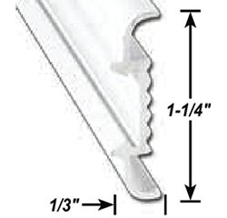 Picture of AP 0215640116 RV Aluminum Flat Trim Molding Polar White 16 Ft