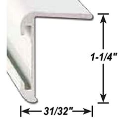 Picture of AP Products 0218520116 Long Leg Insert Corner Molding Polar White 16 ft