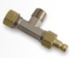 Picture of Teleflex HF5520 Hydraulic Fitting Horizontal Bleeder Tees 3/8" Tube 2-Pack