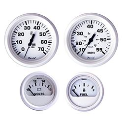 Picture of Faria Instruments KT9794 Dress White 4-Gauge Boxed Set for Outboard Motors