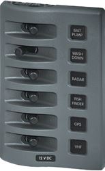 Picture of Blue Sea Systems 4307 Blue Sea 4307 Weatherdeck Panel 6 Position No Circuit
