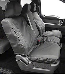 Picture of Covercraft SS3439WFGY Waterproof Polyester Seatsaver Custom Front Row Seat Covers Grey