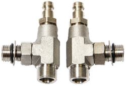 Picture of Teleflex HF6002 Hydraulic Steering Bleeder Tee Fitting Vertical 2-Pack