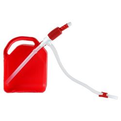 Picture of Terapump 20004 Trm20 Manual Fuel Transfer Pump W/ Bendable Intake Hose And 3 Different Gas Can Adapters