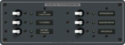 Picture of Blue Sea Systems 8097 6-Position AC Circuit Breaker Panel, 6 Circuit Breakers