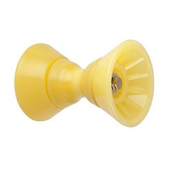 Picture of C.e. Smith 29301 CE SMITH 4" BOW BELL ROLLER ASSEMBLY YELLOW TPR