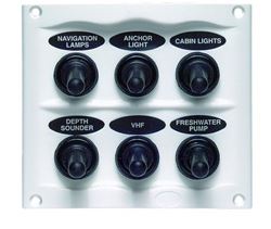 Picture of BEP Marine 900-6WP 6-Gang Waterproof Switch Panel with Fuses