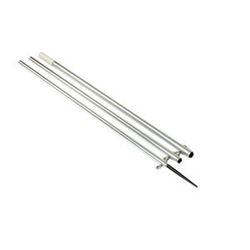 Picture of Lee'S Tackle MX8718CR Lee'S 18.5' Bright Silver Pole W/ Black Spike Step Tube 1.5"