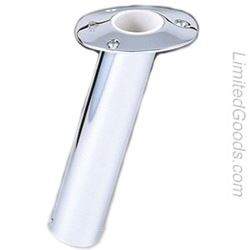 Picture of Lee's Tackle RH534HS/XS Heavy Duty 15 Degree Stainless Steel Flush Mount Rod Holder