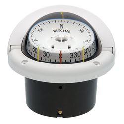 Picture of Ritchie Navigation HF-743W Helmsman Flush Mount Compass - White