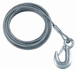 Picture of Fulton Performance WC750 0100 Fulton 7/32"x50 Galvanized Winch Cable & Hook 5600#