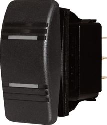 Picture of Blue Sea Systems 8286 Blue Sea 8286 Water Resistant Contura® III Switch, Black, On-Off-On