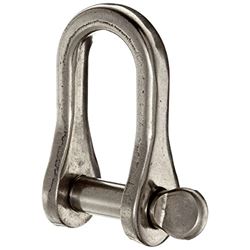 Picture of Ronstan RF616 Stainless Steel Loose Pin "D" Shackle with 3/16" Pin, 23/32" IW