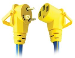 Picture of Voltec Industries 16-00504 Voltec 16-00504 30-50 Amp Right Angle Adapter E-ZEE Grip