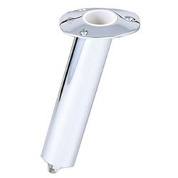 Picture of Lee's Tackle RH5369H 15 Degree Swivel Base Flush Mount Rod Holder 2"x9" Stainless Steel