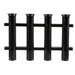 Picture of Taco Metals P03-064B Polyethylene 4-Rod Rack Black