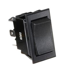 Picture of RV Designer S225 20A 6-Terminal Rocker Switch Black