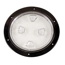 Picture of Beckson Marine DP80-B-C 8" Screw-Out Deck Plate with Clear Center