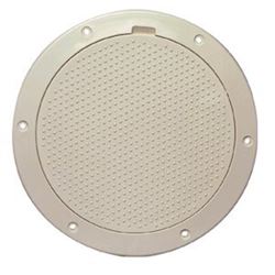 Picture of Beckson Marine DP63-N Beckson 6" Non-Skid Pry Out Deck Plate Beige 6.5" Cutout