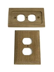 Picture of Whitecap Industries 60170 Whitecap Teak Outlet Cover Receptacle Plate 2 Pack