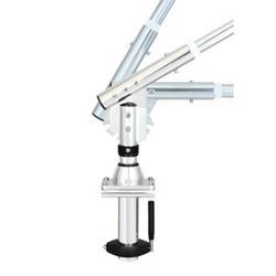 Picture of Lee's Tackle SW9300 Sidewinder Bolt-On Outrigger Mount Lay-Down Silver Pair