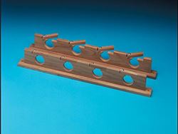 Picture of Whitecap Industries 60620 Whitecap Teak Lock-In Four-Rod Storage Rack