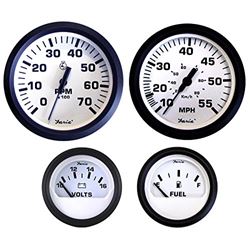 Picture of Faria Instruments KT9795 Faria Euro White Box Set Outboard Speedo Tach (7000)