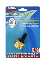 Picture of Valterra P23518LFVP Blow Out Plug Brass with Valve for RV Winterization