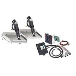 Picture of Lenco TT12X18EI 12x18 Inch Edge Mount Trim Tab Kit with LED Indicator Switch