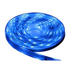 Picture of Lunasea Lighting LLB-453B-01-05 Blue Flexible LED Strip Light 12V 5M Waterproof