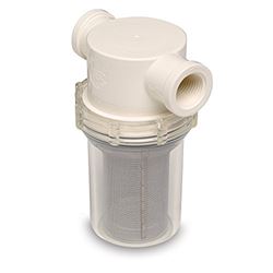 Picture of Shurflo 253-121-01 SHURFLO 1/2" RAW WATER STRAINER W/ BRACKET & FITTINGS