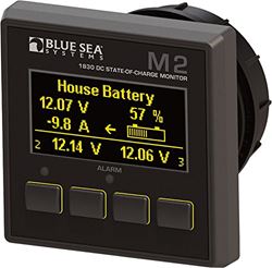 Picture of Blue Sea Systems 1830 M2 DC Battery Monitor with 500A Shunt