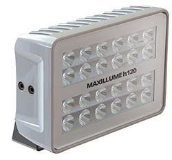 Picture of Lumitec 101346 Maxillume h120 Trunnion Mount LED Floodlight, White Housing, White Dimming