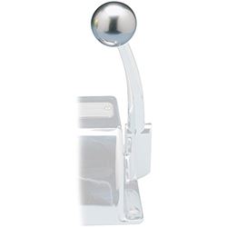 Picture of RUPP Marine 03-1226-23S RUPP CONTROL KNOB SILVER FOR  MORSE CONTROLS (3/8-24 THREAD)