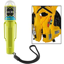 Picture of Acr Electronics 3964.1 ACR C-Strobe H2O, LED Life Jacket Emergency Signal w/Clip, velcro strap, water-activated, USCG, SOLAS. Needs AA Batt's |3964.1