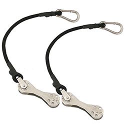 Picture of Taco Metals COK-0022-2 12" Shock Cord with Double Pulley and Stainless Steel Snap Hooks